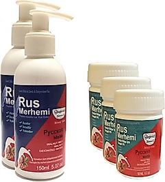 REKZE TÜY DÖKÜCÜ AZALTICI RUS MERHEMİ 150 ML 2 ADET + GENİTAL BÖLGE MERHEMİ 50 ML 3 ADET