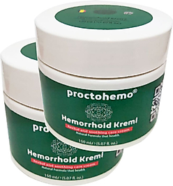 PROCTOHEMO 150 ML BÜYÜK BOY ANALBAKIM CREAM KİŞİSEL KREMİ 2 ADET