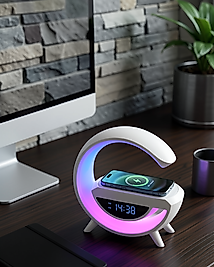 Kablosuz Bluetooth Hoparlör RGB Işık Dijital Saat UCZZZGOOGLEDİGİTAL-4