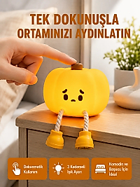 Silikon Pumpkin Night Light Telefon Tutuculu LED Lamba Yeni Nesil