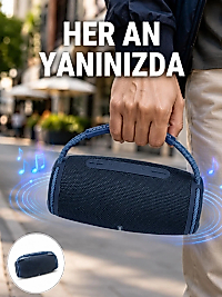 Net Stereo Ses Sunan IPX5 Su Geçirmez Bluetooth Hoparlör Yeni Nesil