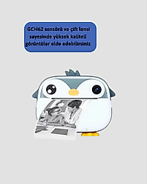 64GB TF Kart Destekli Çoklu Dil Seçeneği Sunan Anında Baskı Kamera