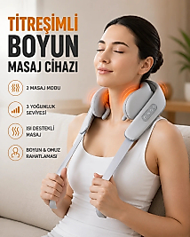 Boyun Masaj Aleti Biyonik Yoğurma Teknolojili 1800mAh Şarjlı