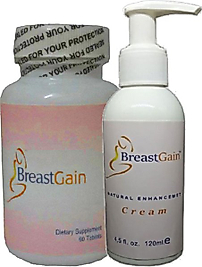 BREASTGAİN KADIN GÖĞÜSÖZEL SET: 120 ML KREM + 60 LI CAPS