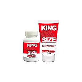 KİNG SİZE ERKEKLERE ÖZEL 1200MG 30 LU KAPS + 1200MG 50 ML KREM