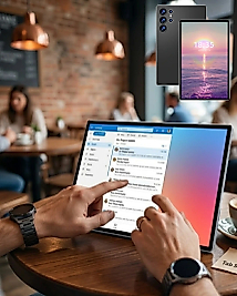 Klavyeli Android Tablet 1TB Hafıza 16GB RAM Kalem ve Kılıf Hediyeli