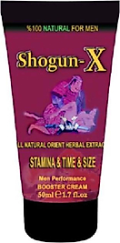 SHOGUN-X EXTRA CREAM ERKEKLİĞİ GECİ.KTİRİCİ SER.TLEŞTİRİCİ BÜY.ÜTÜCÜ KREM 50ML
