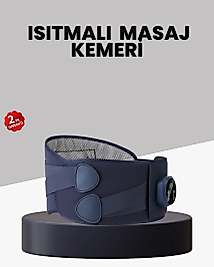 Titreşimli Masajlı Bel Kemeri Isıtmalı Destekli