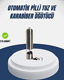 Otomatik Baharat Değirmeni Paslanmaz Gövde Ergonomik Tasarım