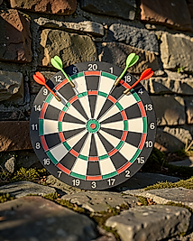 17 İnç Dart Tahtası Seti 4 Adet Dart Oku Dahil UCZZZ17İNÇDART-1