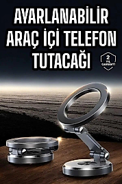 Araç İçi Telefon Tutacağı Manyetik Tasarım Ayarlanabilir