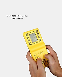 Mini Tetris El Aterisi – Taşınabilir Retro Oyun Konsolu, Pil ile Çalışan Klasik Model