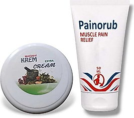 PAİNORUB KAFUR ÖZLÜ MUCİZEVİ EXTRA KREM 200 ML + MUSCLE PAİN-RELİEF CREAM 50 ML