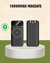 10000 mAh Kablosuz Powerbank – 15W Hızlı Şarj,  Type-C Çoklu Çıkışlı