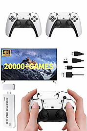yeni nesil 3D 4K 2000 Oyunlu Game Stick Oyun Konsolu Çift Konsol