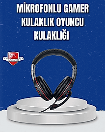 Bilgisayar Oyuncu Kulaklığı – Yumuşak Pedli, Dayanıklı İpli Kablo
