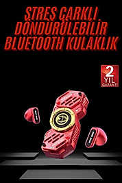 Stres Çarklı Oyuncu Kulaklığı Güçlü Bass Gamer Bluetooth Kulaklık Kablosuz