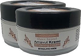 THREE BRAND ARNAVUT KREMİ 2 ADET WHİTENS CREAM TÜM BÖLGE AKLIK KREMİ 50 ML