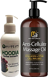 HOODİA GEL 150 ML FAZLA YAĞLARINIZA JEL + ANTİ-CELLULİTE MASSAGE OİL SELÜLİTLERİNİZE 240 ML MASAJ YAĞI