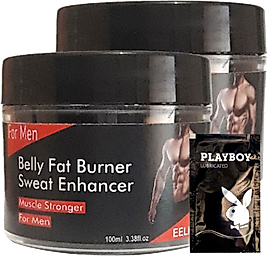 EELHOE  HAZINE2-2:0387  2 ADET BİRDEN BELLY FAT BURNER SWEAT ENHANCER ERKEKLERE ÖZEL YAĞLARA PARÇALAYICI KAS ŞEKİLLENDİRME KREMİ + 1 HEDİY.E JEL
