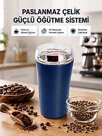 Paslanmaz Çelik Kahve ve Baharat Öğütücü – Otomatik Mekanizma