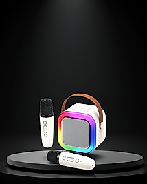 Kablosuz Karaoke Sistemi + Mikrofon 2400 mAh XUCZ2MİKROFONLUSPEAKER-2