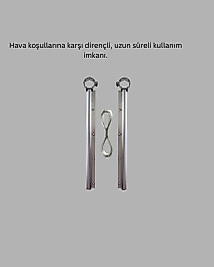 25x60 Balkon Askılığı Kare Demir Uyumlu Hava Dayanıklı Çamaşır Askısı