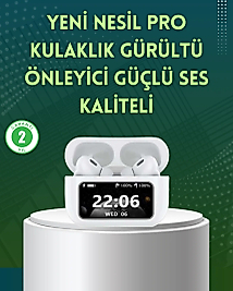Yüksek Bass ve Güçlü Ses Özellikli Akıllı Bluetooth Kulaklık Dokunmatik Kontrol
