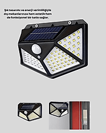 Solar Bahçe Lambası 100 LED Hareket Sensörlü XUUCZZZYX100LAMBA