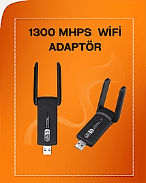 Çift Bant WiFi Adaptör 1200 Mbps UUCZZZWİFİADAPTÖR-3