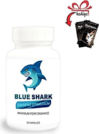 BLUE SHARK GİNSENGLİ EPİMEDYUMLU ERKEKLERE IÇİN 20'Lİ X 1 ADET + KAYGANLAŞTIRICIYLA