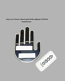 203 LED’li Yüksek Görünürlüklü Jest Işığı