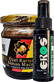 EROSPROF101 TİME GECİKTİRİCİSPREY 60ML BÜYÜK BOY + ALAMAN MACUINU ERKEKLERE "ÖZEL" 240 GR MACUN
