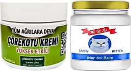ÇÖREK OTU KREMİ ORTA BOY 100 ML KREM - SNOW KİTTEN MENTHOL BALM 50 ML