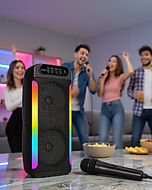 Çift Hoparlörlü Taşınabilir Bluetooth Speaker RGB Işıklı UCZZZPG4261-6
