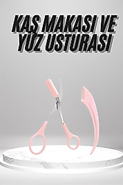 Kaş Bakım Seti 2'li Taraklı Kaş Makası ve Ustura UUCZZZMJGN570KAŞMAKASIIIIIIII2
