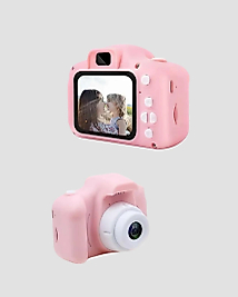 8MP Mini Çocuk Fotoğraf Makinesi – Pembe Ses Kaydı Özellikli