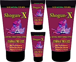 FİRESX: SHOGUN-X EXTRA SİZE CREAM 4 ADET 50ML ERKEKLERE BOOSTENLARGETİME KREM