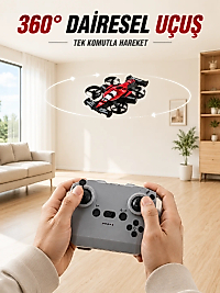 Uzaktan Kumandalı RC Drone 360° Akrobatik Dönüş 3 Kademeli Hız Headless Mode