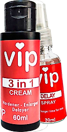 VİP ERKEĞİN KULLANMASINA UYGUN ÜÇÜ BİR ARADA KREM + DELAYSPREY