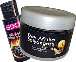 BONİE GİANT AFRİKA KSIXX:30 ANTİ-AGİNG KREM 100ML DEV AFRİKA SALYANGOZU ILE +  SIXX BAYAN 0RGAZZM KREMİ