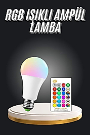 RGB LED Lamba Kumandalı E27 10W UUCZZZRGBLAMBAAAA1