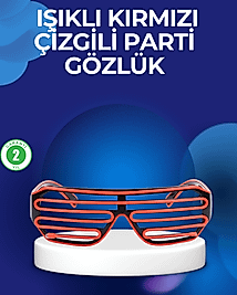 Parti ve Festival Aksesuarı LED Işıklı Gözlük