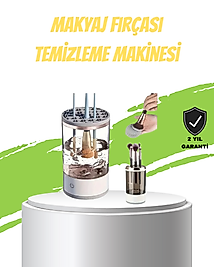 Otomatik Makyaj Fırçası Temizleyici Sonik Teknoloji USB Şarjlı
