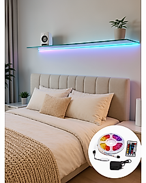 2835 RGB Şerit LED 5 Metre 54 LED/M Uzaktan Kumandalı Renkli Dekorasyon Işığı