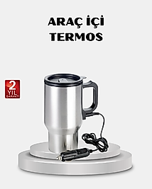 Çakmak Girişli Isıtıcı Termos Bardak Düşük Tüketimli