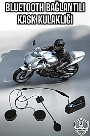 Kask Kulaklığı Motosiklet Intercom Interkom Dinleme Konuşma Özellikli Su Geçirmez