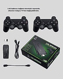 2.4G Kablosuz Mini Oyun Konsolu Taşınabilir ve Şık Tasarım