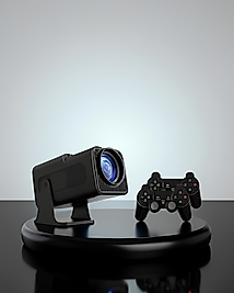 Siyah Taşınabilir 4K 1080p Ev Sineması Projektörü UCZZZPROJEKSİYONGAMEBOXX2