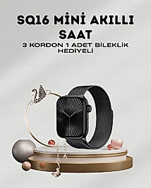 SQ-16 Mini Series 10 – Dokunmatik Akıllı Saat | Kalp Ritmi, SpO2, Uyku Takibi